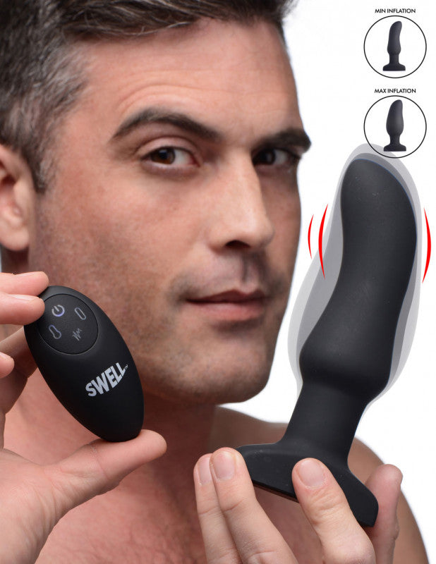 World's 1st Remote Control Inflatable Curved 10x Anal Plug