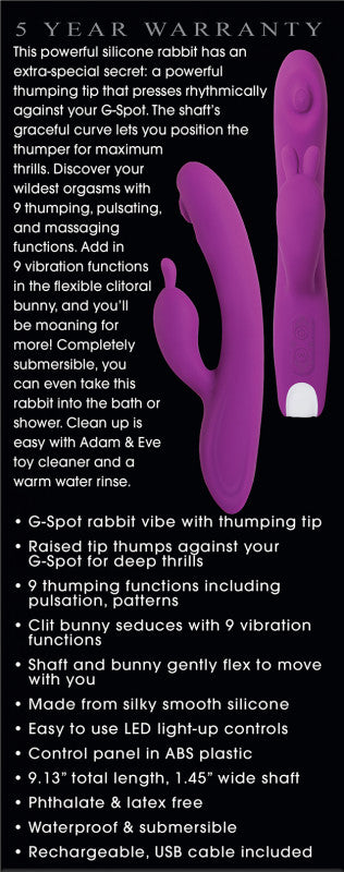 Eve's Deluxe Rabbit Thumper - Purple