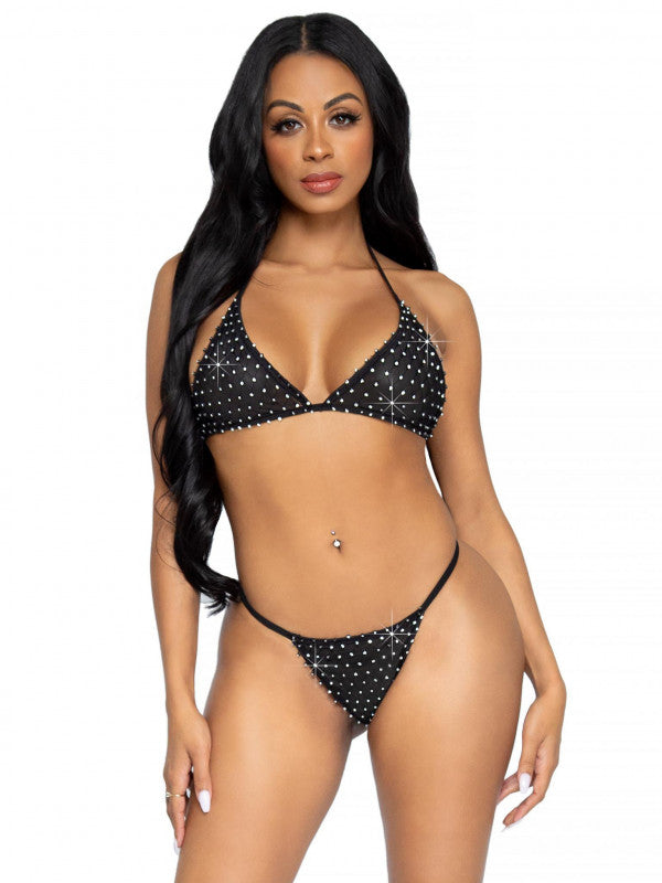 2 Pc Tempest Bikini Set - Black - One Size