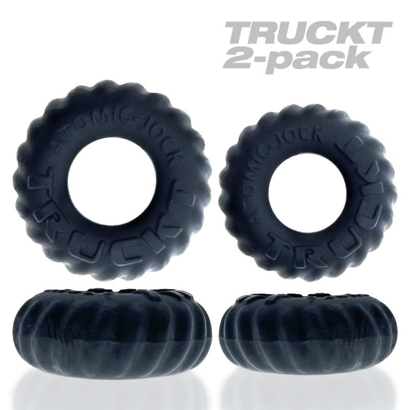 Truckt 2 Piece Ring Set Atomic Jock - Night  Black