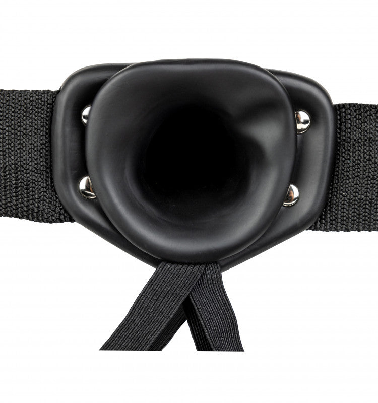 Hollow Strap-on Without Balls 6 Inch - Black