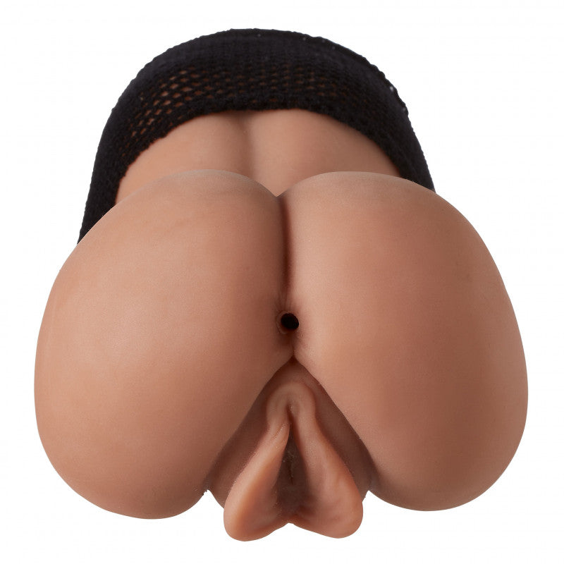 Cloud 9 Mini Body Dual Stroker Pleasure  and Rear - Tan