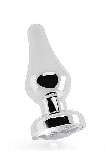 Rich R1 Silver Metal Plug - 3.9 Inch - Clear Sapphire