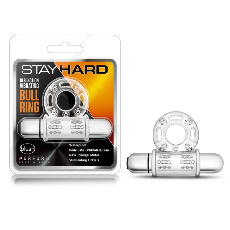 10 Function Vibrating Ring - Clear