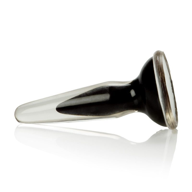 3.5in Butt Plug Crystal Cote Black
