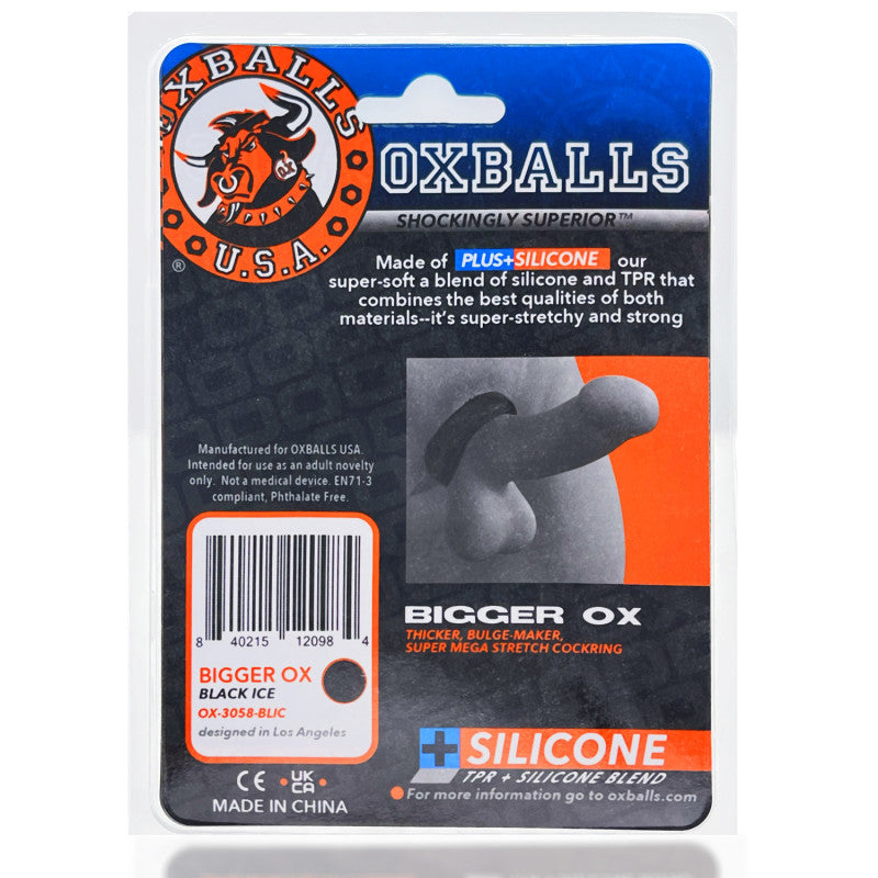 Bigger Ox  Ring - Black Ice