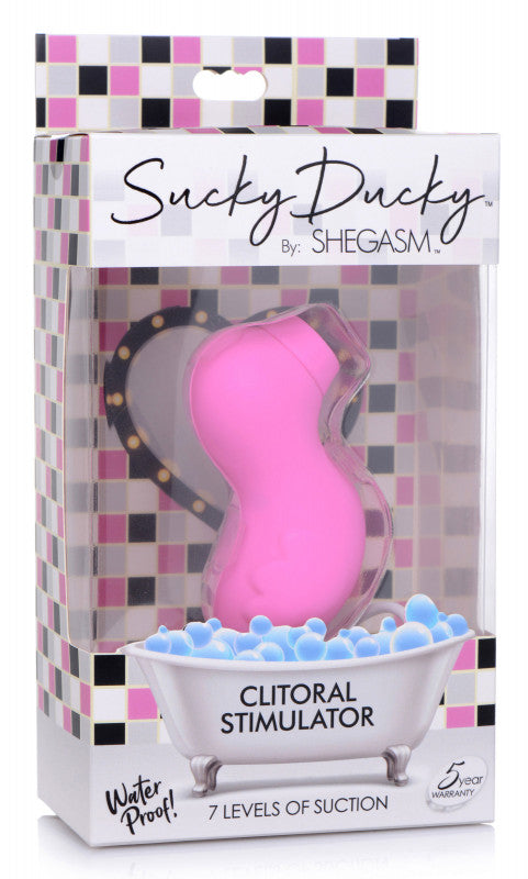 Sucky Ducky Silicone  Stimulator - Pink