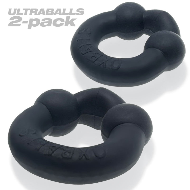 Ultraballs 2- Piece  Ring Set - Night Black
