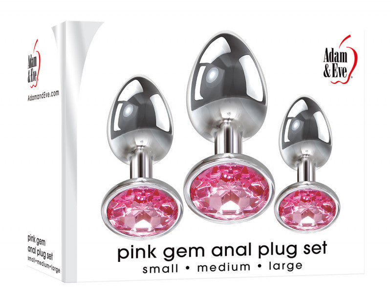 Pink Gem Anal Plug Set