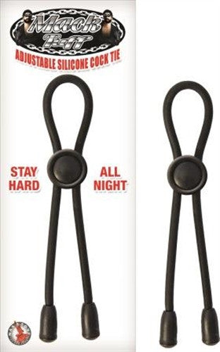 Mack Tuff Adjustable Silicone  Tie - Black