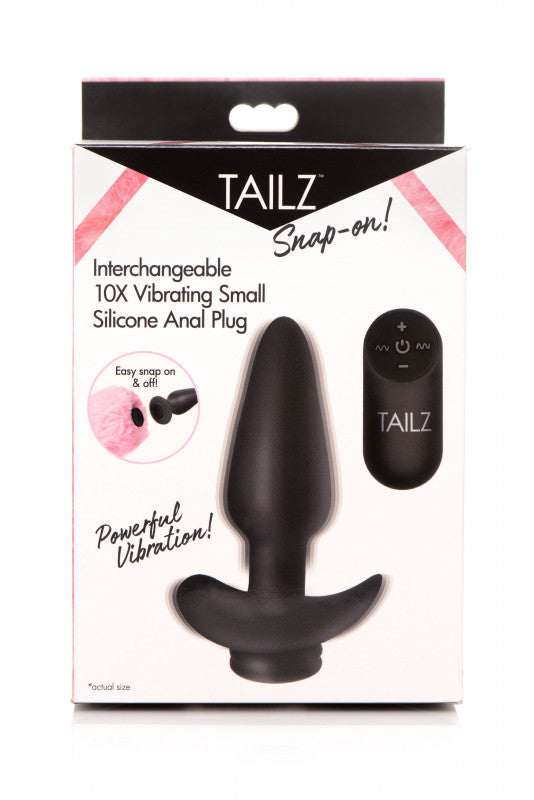 Interchangeable 10x  Vibrating Small Silicone Anal Silicone Anal Plug With Remote