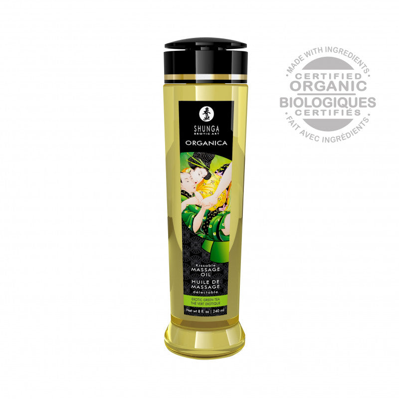 Organica Massage Oils - Green Tea - 8 Fl. Oz.