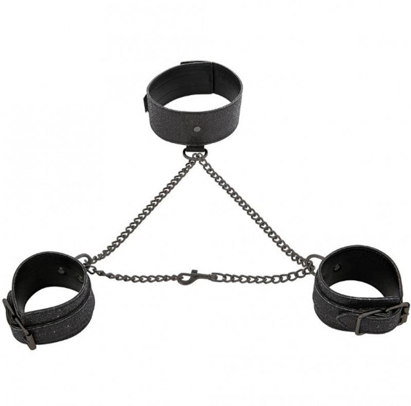 Sex and Mischief Shadow Sparkle Collar & Cuff Set