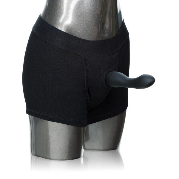 Packer Gear Black Boxer Brief Harness - Extra Small -Small