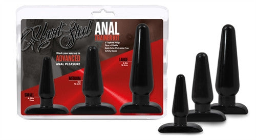 Hard Steel Anal Trainer Kit - Black
