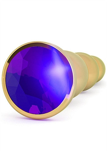Rich R3 Gold Metal Plug - 4.8 Inch - Dark Purple Sapphire