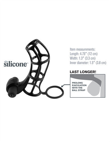 Fantasy X-Tensions Deluxe Silicone Power Cage - Black