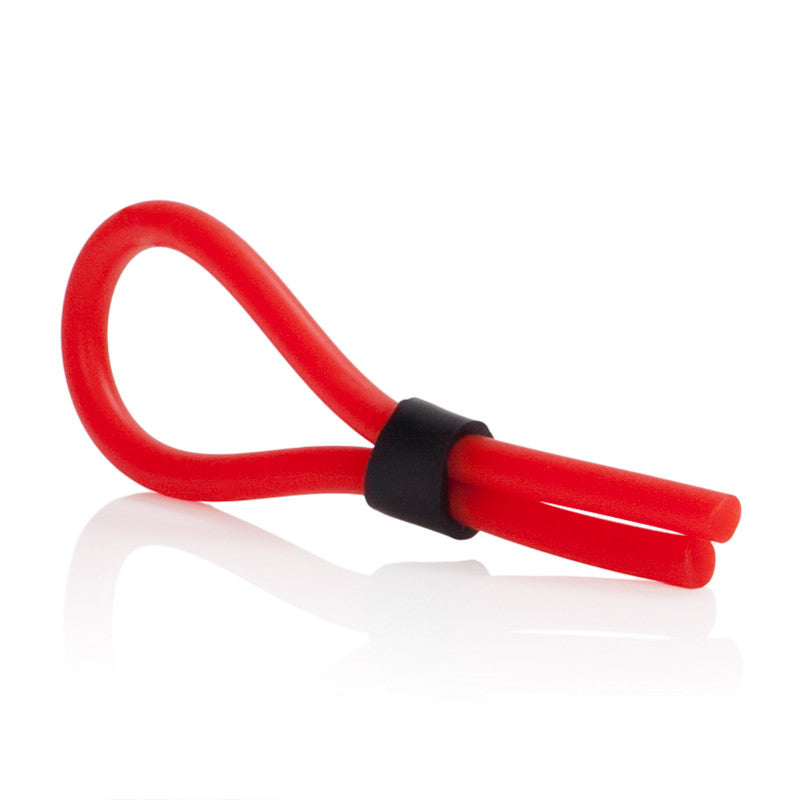 Silicone Stud Lasso Ring Red