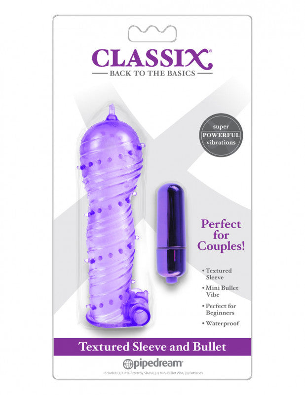 Classix Textured Sleeve &amp; Bullet - Purple