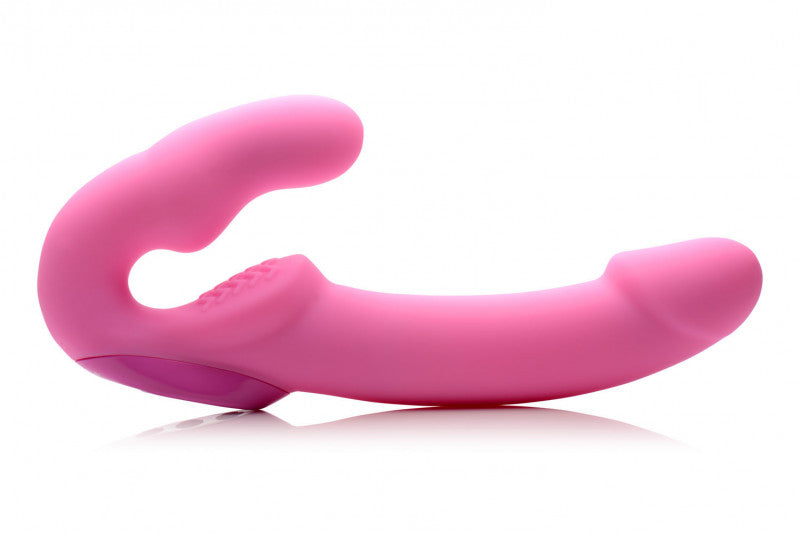 Urge Silicone Strapless Strap on With Remote - Pink