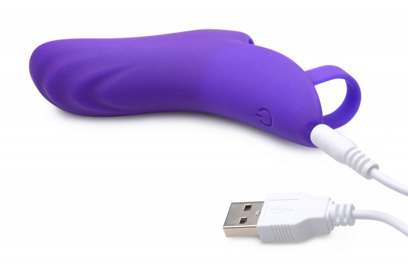 7x Finger  Pro Silicone Vibrator - Purple