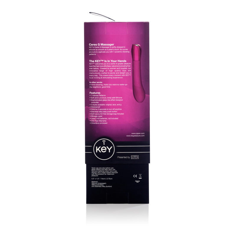 Key Ceres - G-Spot Massager - Raspberry Pink