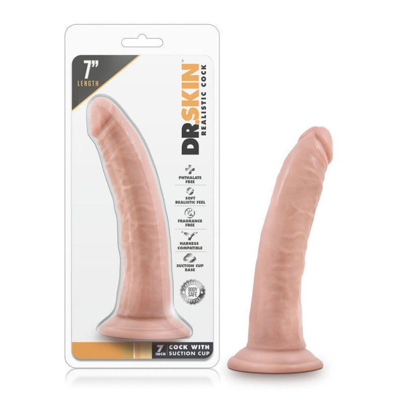 Dr. Skin 7 Inch W / Suction Cup - Vanilla