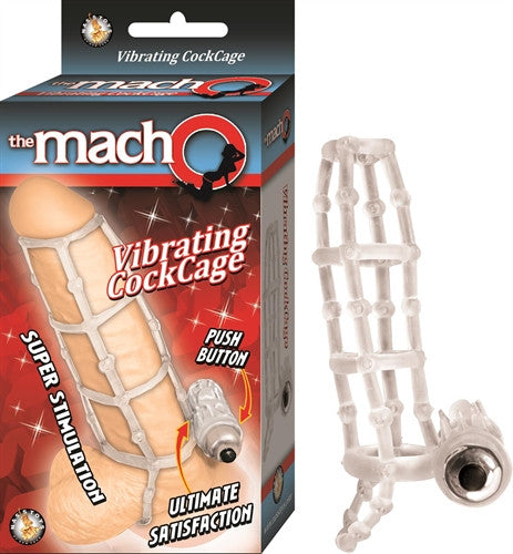 The Macho Vibrating  Cage - Clear