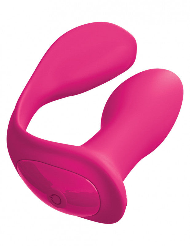 Threesome Double Ecstacy Silicone Vibrator - Pink