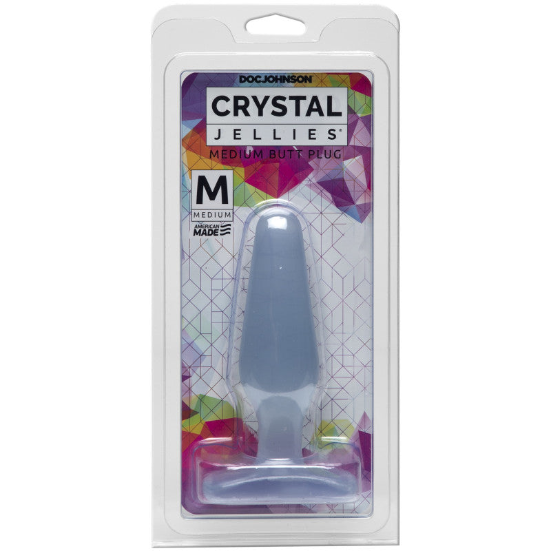 Crystal Jellies Medium Butt Plug - Clear