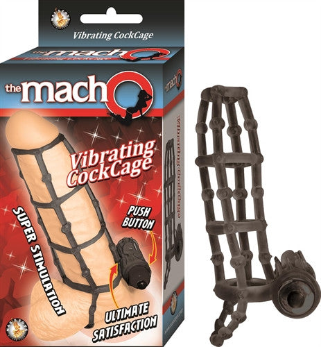 The Macho Vibrating  Cage - Black