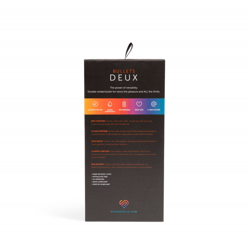 Sensuelle Double Ended Deux Bullet - Coral