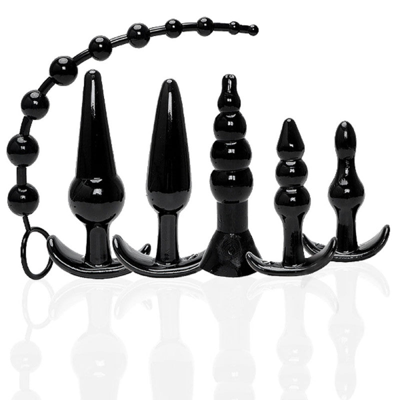 The 9&#39;s Try-Curious Anal Plug Kit - Black