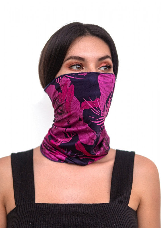 Face/ Neck Bandana - Floral Print - One Size