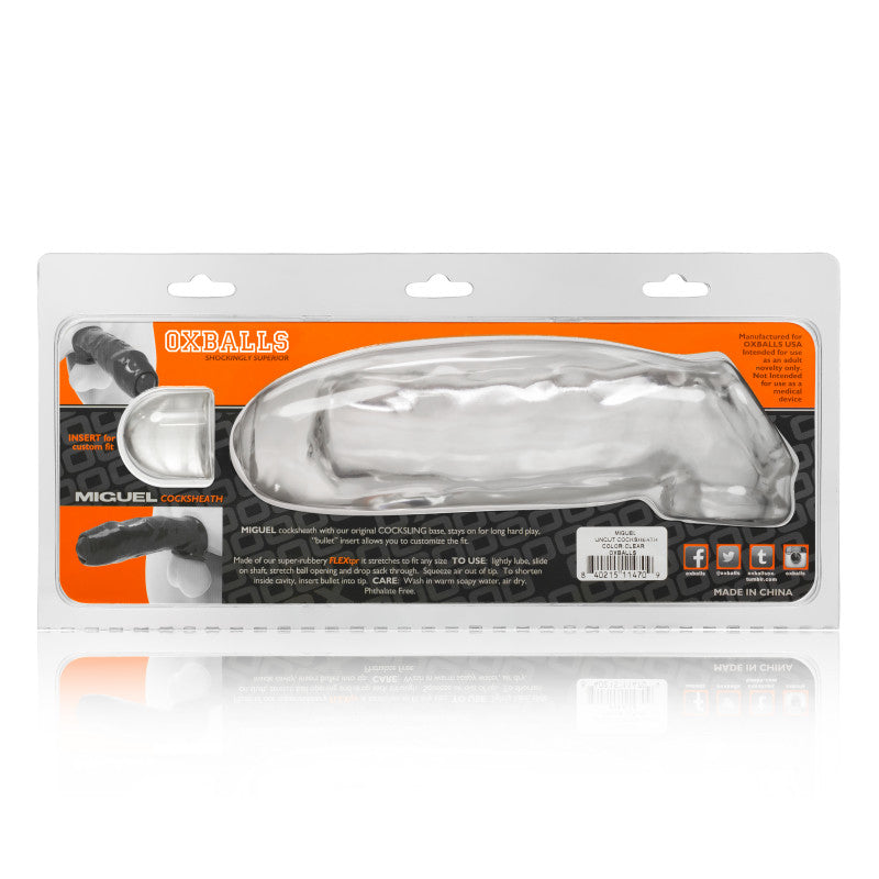 Miguel sheath With Adjustable Fit - Clear