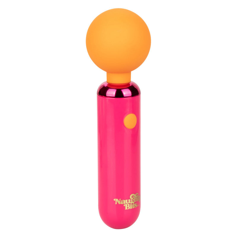 Naughty Bits Home ming Queen Vibrating Wand -  Orange/pink