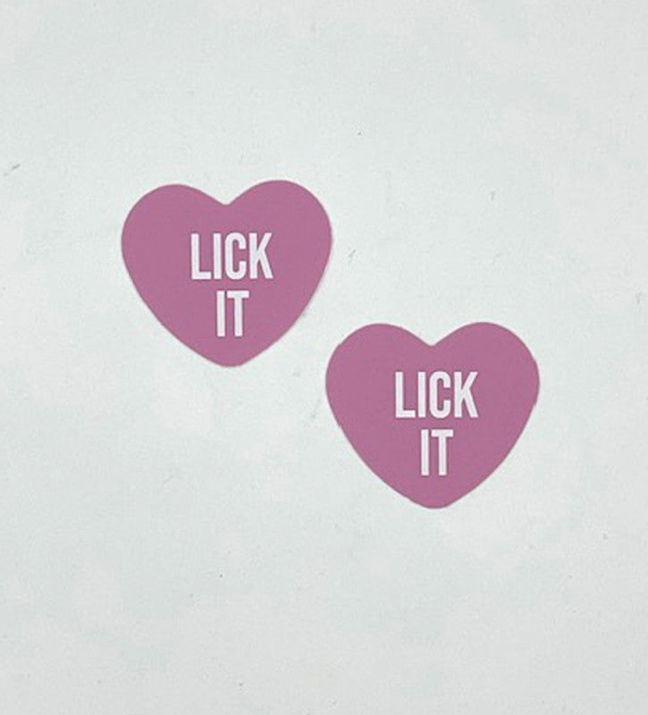 Lick It Light Pink Candy Heart Pasties