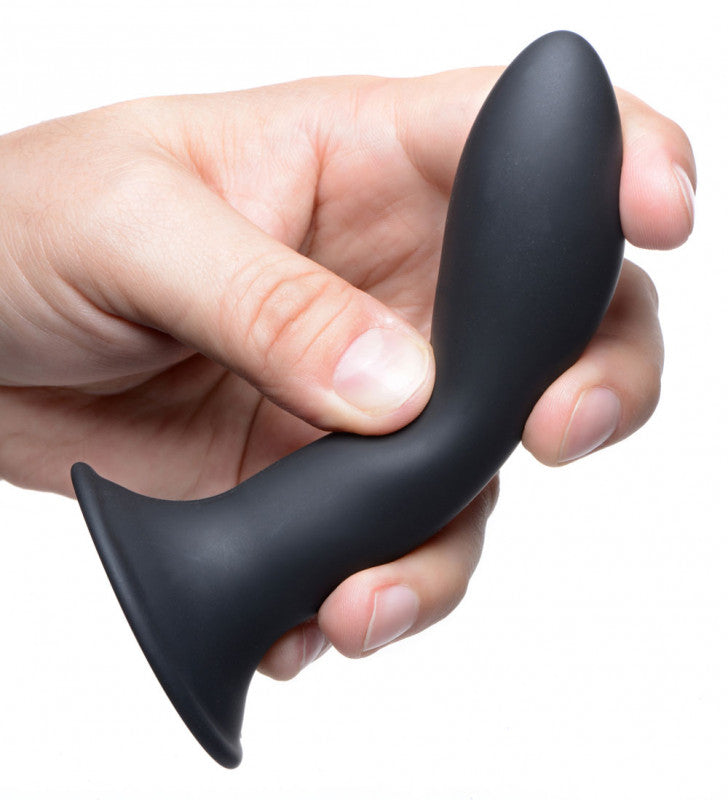 Squeezable Slender Dildo - Black
