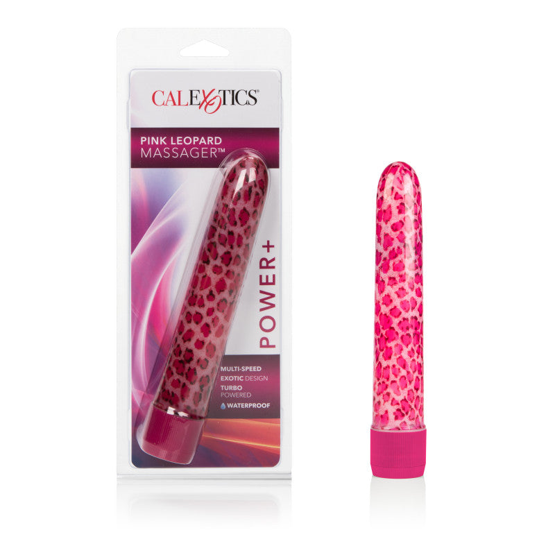 Houstons Pink Leopard Massager 6.5in