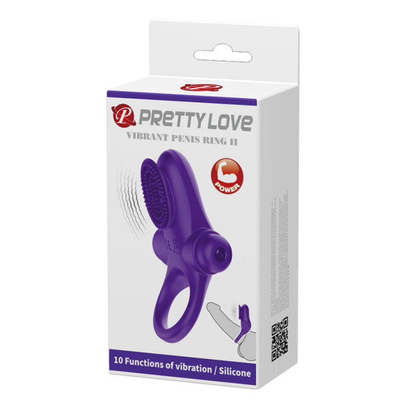 Pretty Love Vibrating  Ring II - Purple