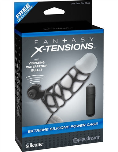Fantasy X-Tensions  Silicone Power Cage - Black
