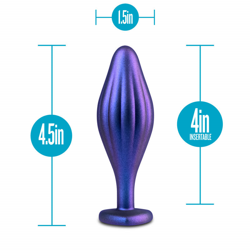Anal Adventures Matrix - Wavy Bling Plug -  Sapphire