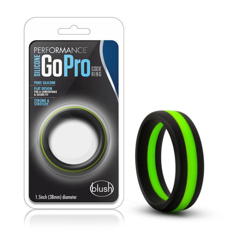 Performance - Silicone Go Pro  Ring -  Black/green/black
