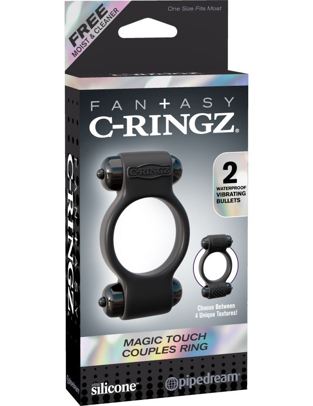 Fantasy C-Ringz Magic Touch Couples Ring - Black