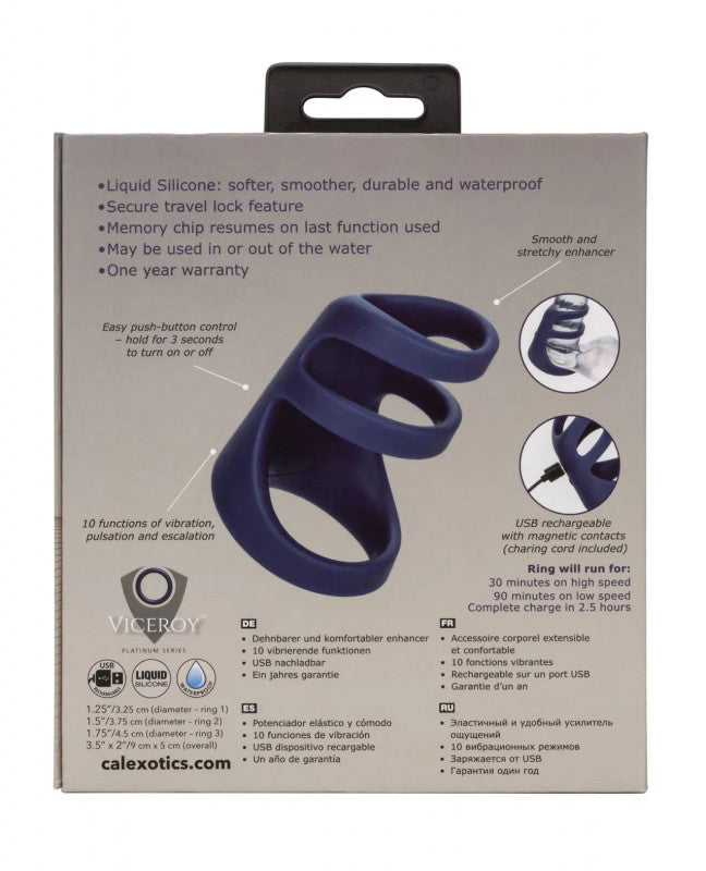 Viceroy Rechargeable Triple  Cage - Blue