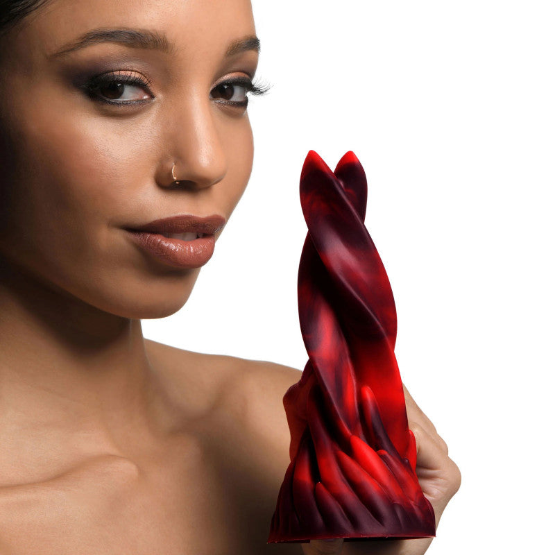 Hell Kiss Twisted Tongues Silicone  - Red