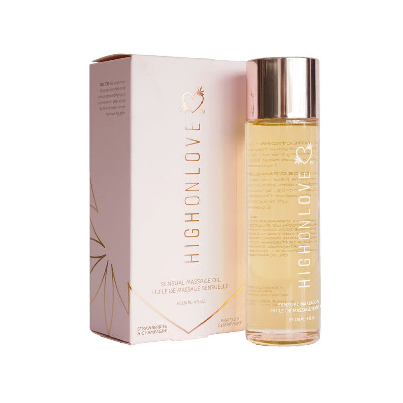 Sensual Massage Oil 120ml - Strawberries &amp; Champagne