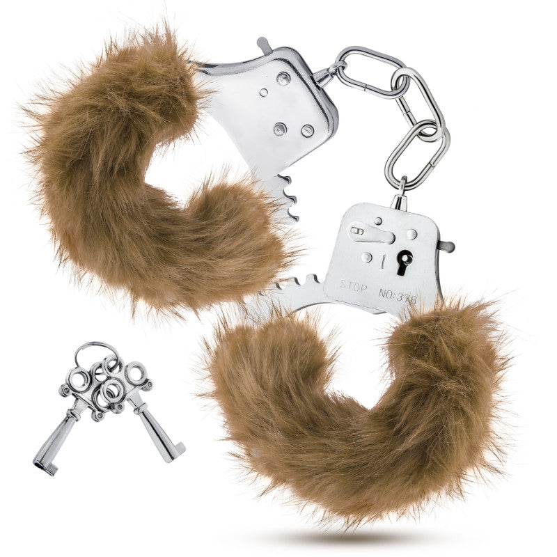 Temptasia - Plush Fur Cuffs - Brown
