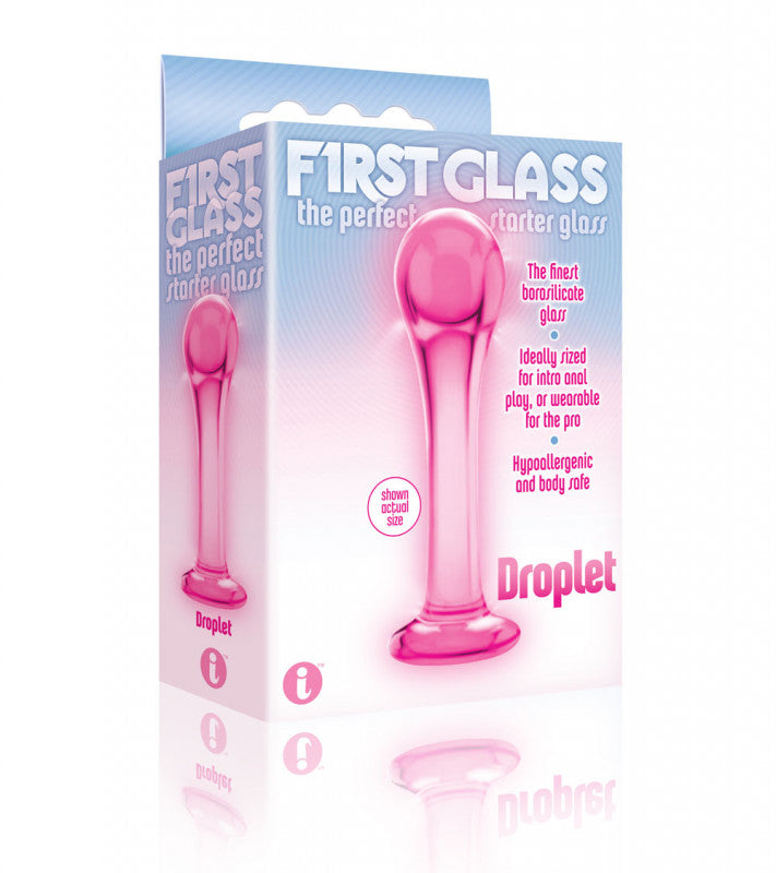 The 9&#39;s First Glass Droplet Stimulator - Pink