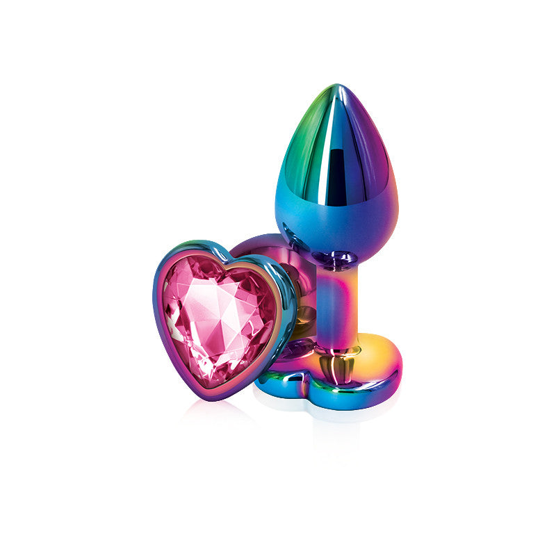 Rear Assets - Mulitcolor Heart - Small - Pink